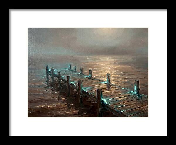 Wooden Pier At Dusk