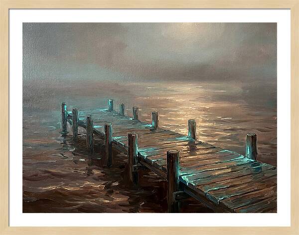 Wooden Pier At Dusk