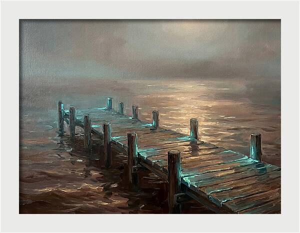 Wooden Pier At Dusk