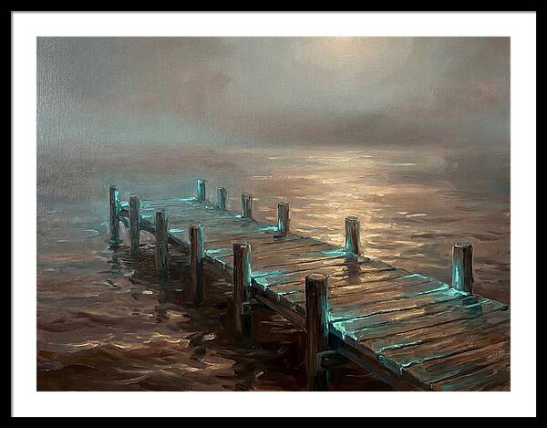 Wooden Pier At Dusk