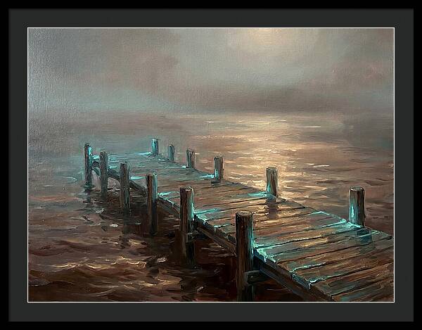 Wooden Pier At Dusk