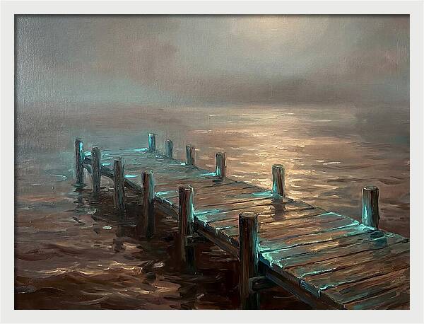 Wooden Pier At Dusk