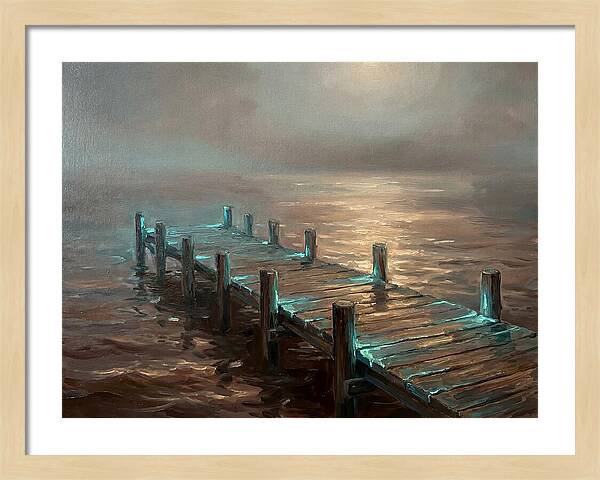 Wooden Pier At Dusk