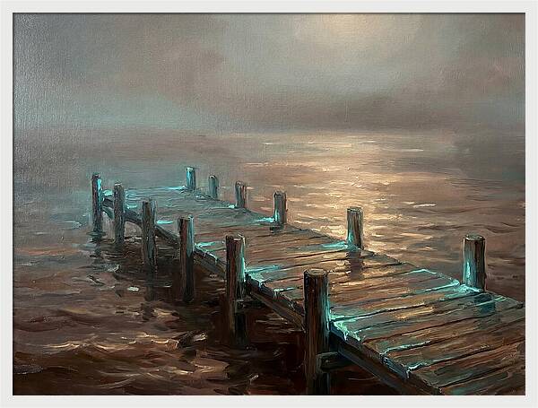 Wooden Pier At Dusk