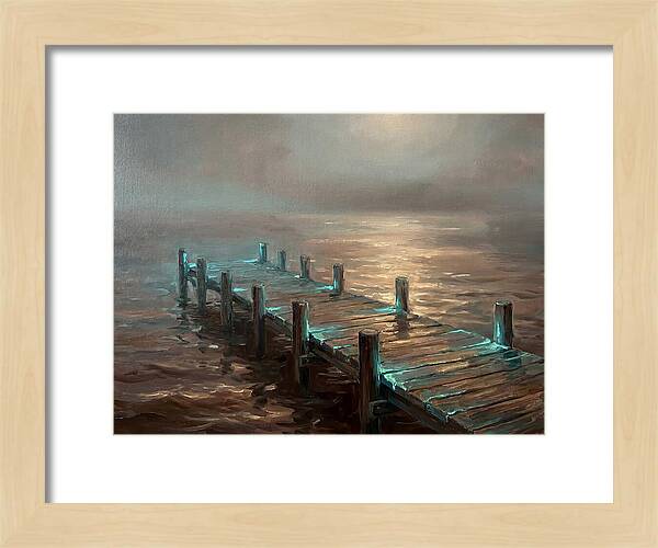 Wooden Pier At Dusk