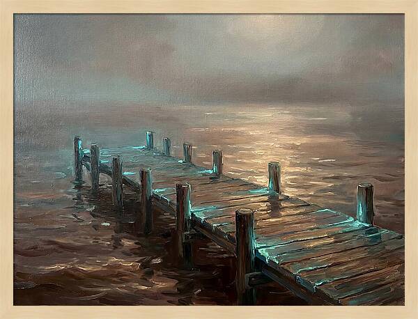 Wooden Pier At Dusk