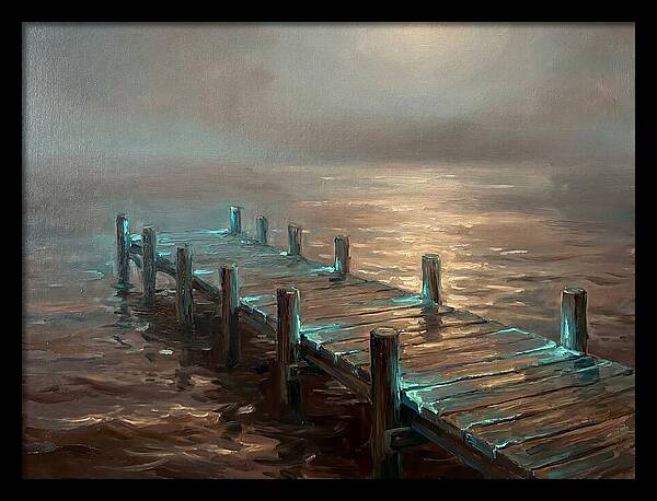 Wooden Pier At Dusk