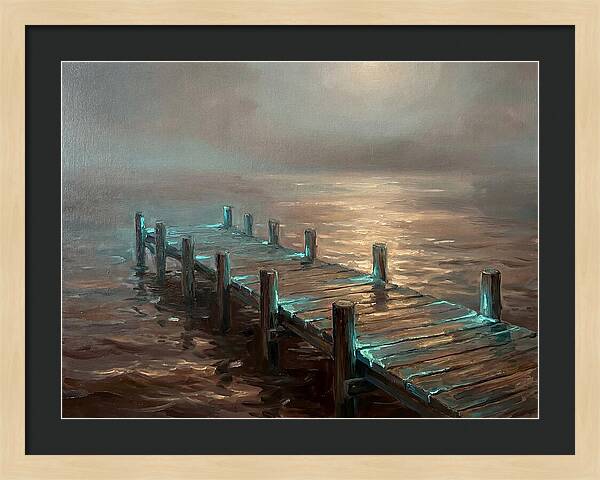 Wooden Pier At Dusk