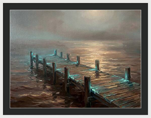 Wooden Pier At Dusk