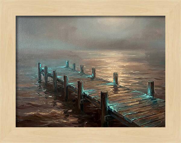 Wooden Pier At Dusk