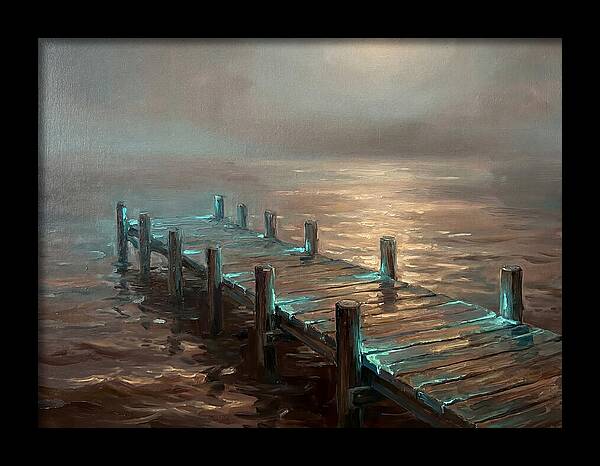 Wooden Pier At Dusk