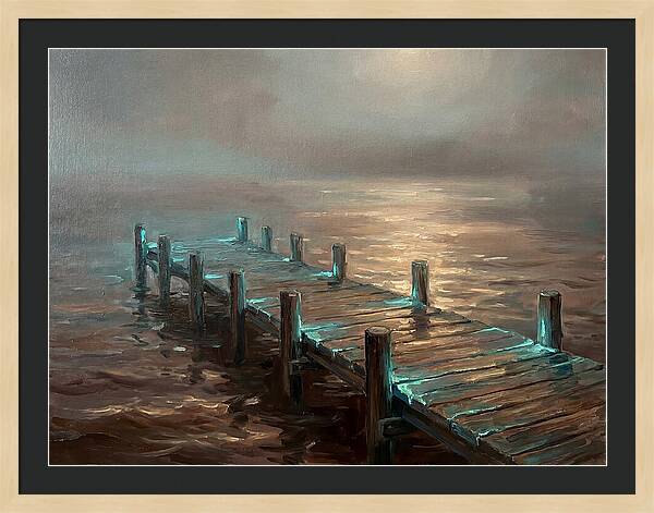 Wooden Pier At Dusk