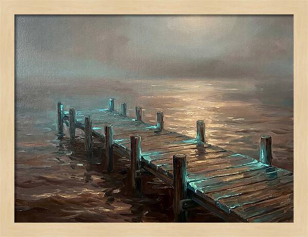 Wooden Pier At Dusk
