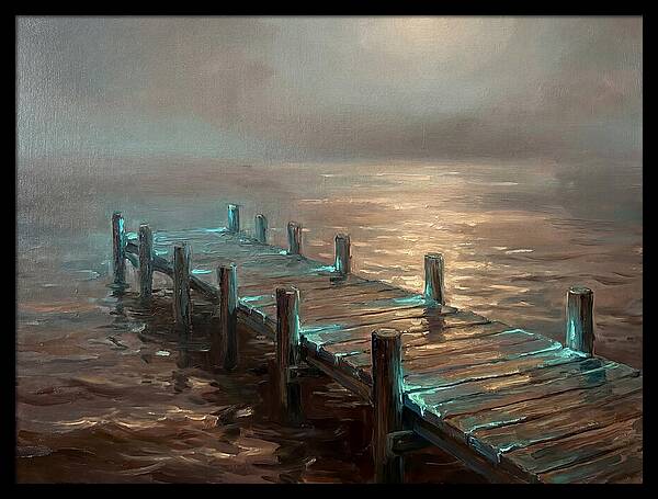 Wooden Pier At Dusk
