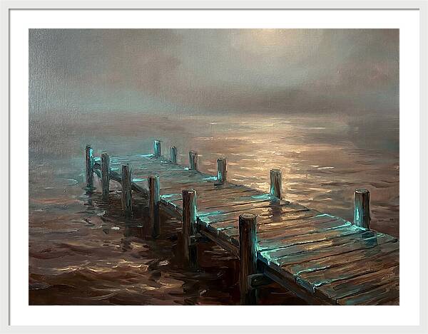 Wooden Pier At Dusk