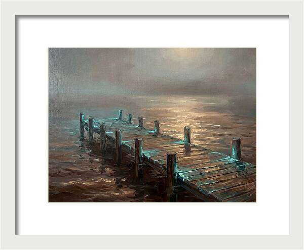 Wooden Pier At Dusk