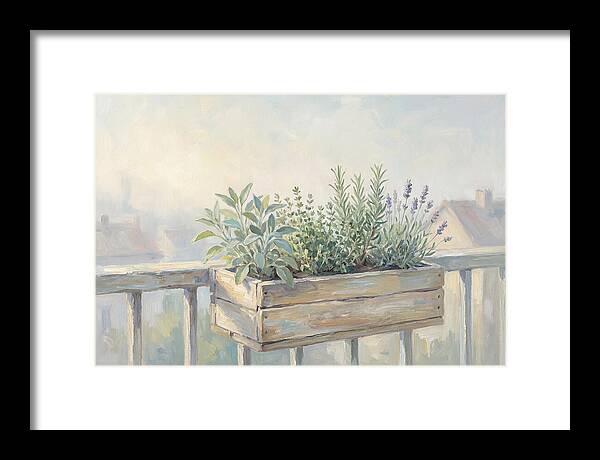 Wooden Planter Box Of Herbs