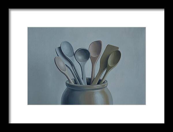 Wooden Spoons In Stoneware