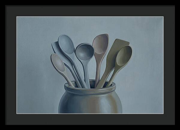 Wooden Spoons In Stoneware
