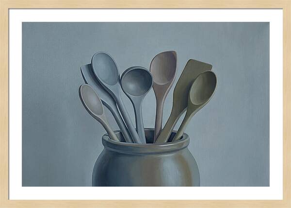 Wooden Spoons In Stoneware