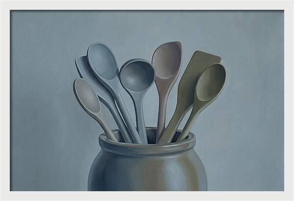 Wooden Spoons In Stoneware