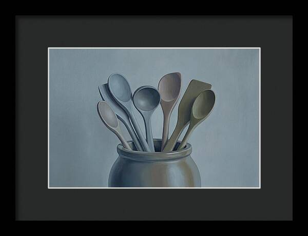 Wooden Spoons In Stoneware
