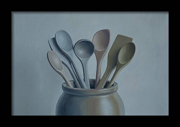 Wooden Spoons In Stoneware