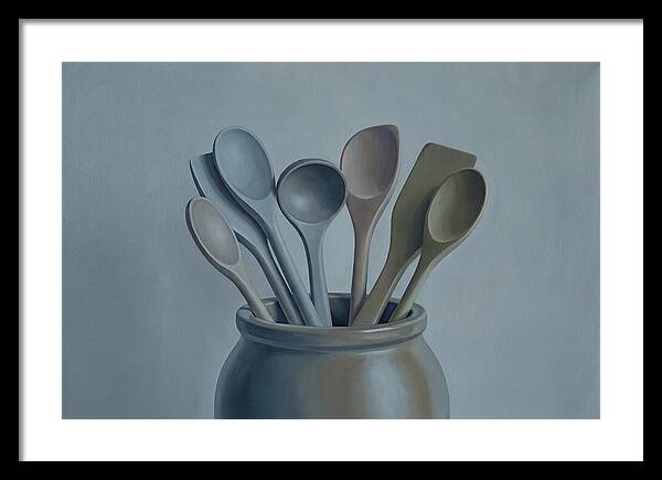 Wooden Spoons In Stoneware