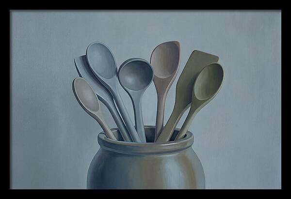 Wooden Spoons In Stoneware