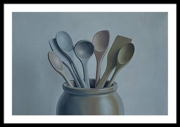 Wooden Spoons In Stoneware