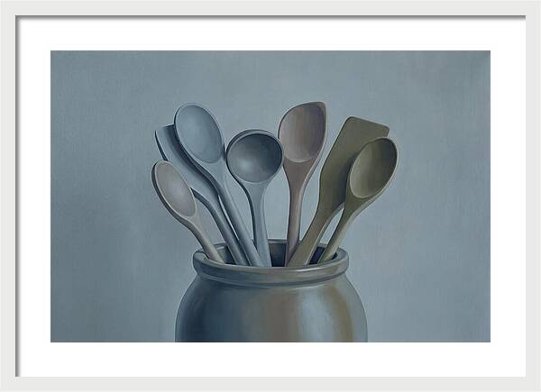 Wooden Spoons In Stoneware