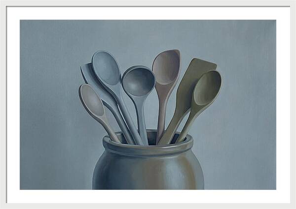 Wooden Spoons In Stoneware