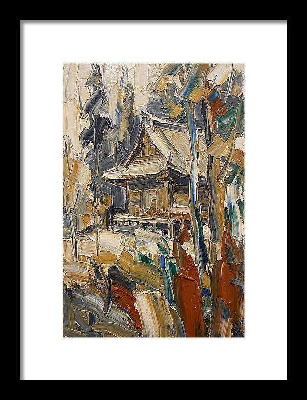 Wooden Temple Among Trees