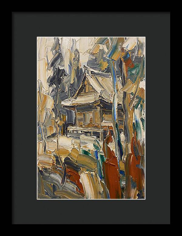 Wooden Temple Among Trees