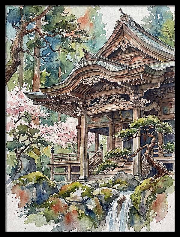 Wooden Temple Serenity