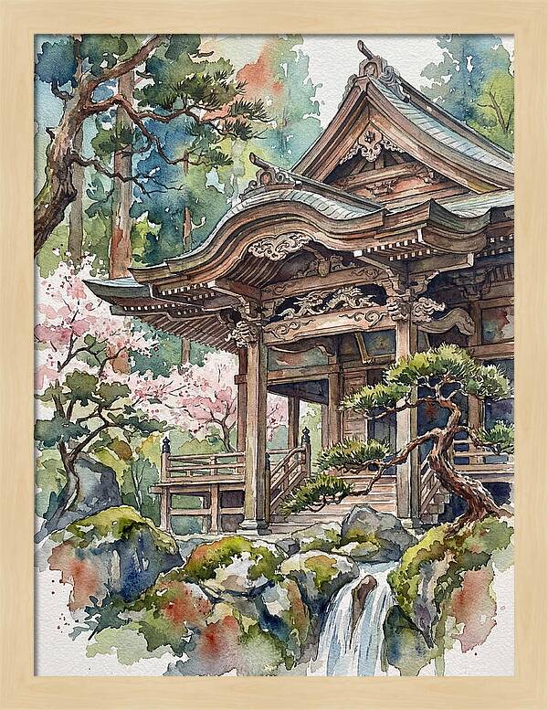 Wooden Temple Serenity