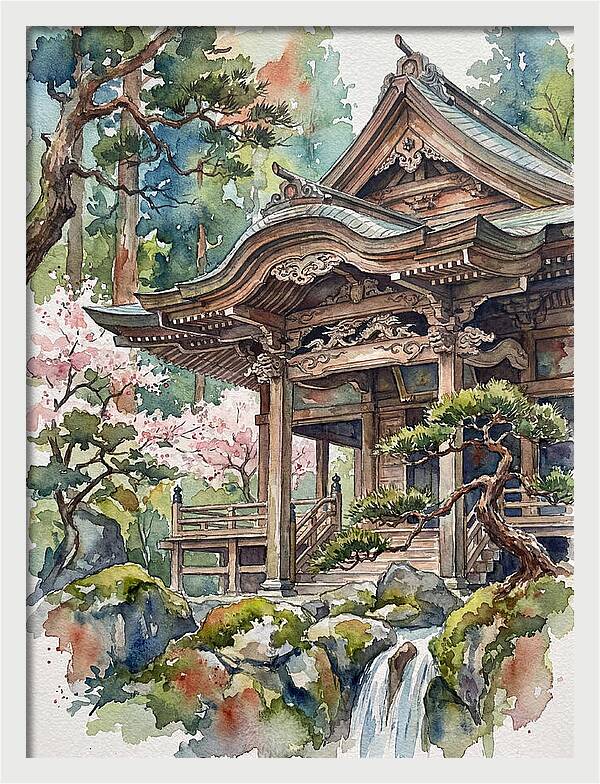 Wooden Temple Serenity