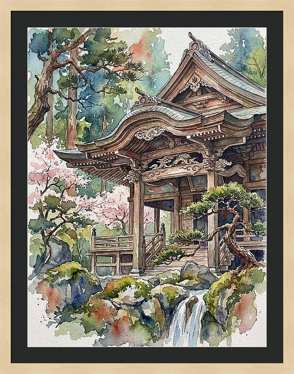 Wooden Temple Serenity