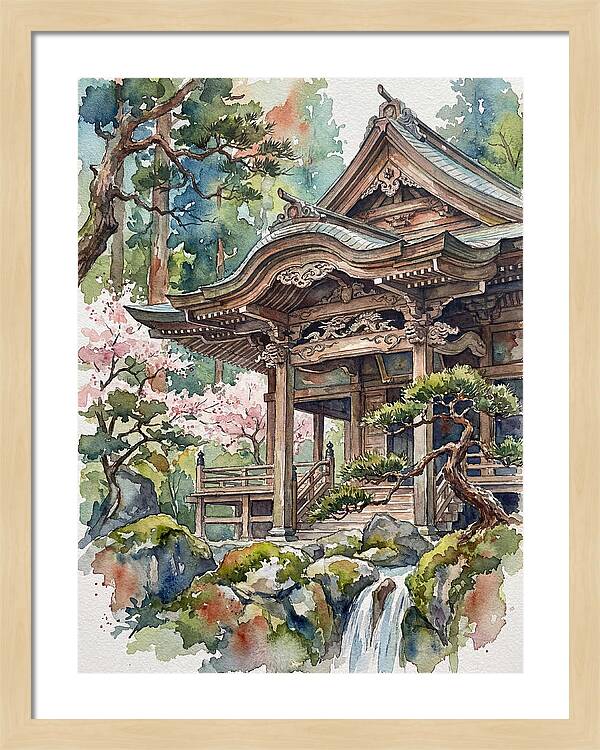 Wooden Temple Serenity
