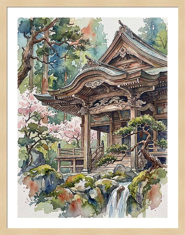 Wooden Temple Serenity