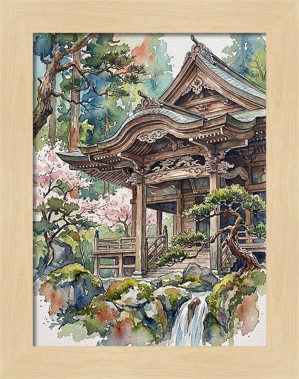 Wooden Temple Serenity