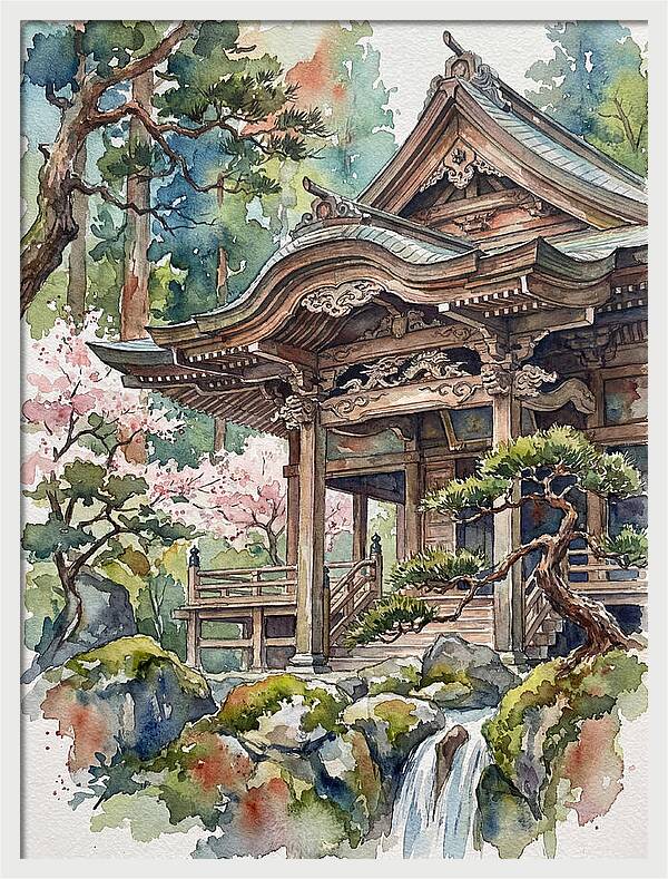 Wooden Temple Serenity