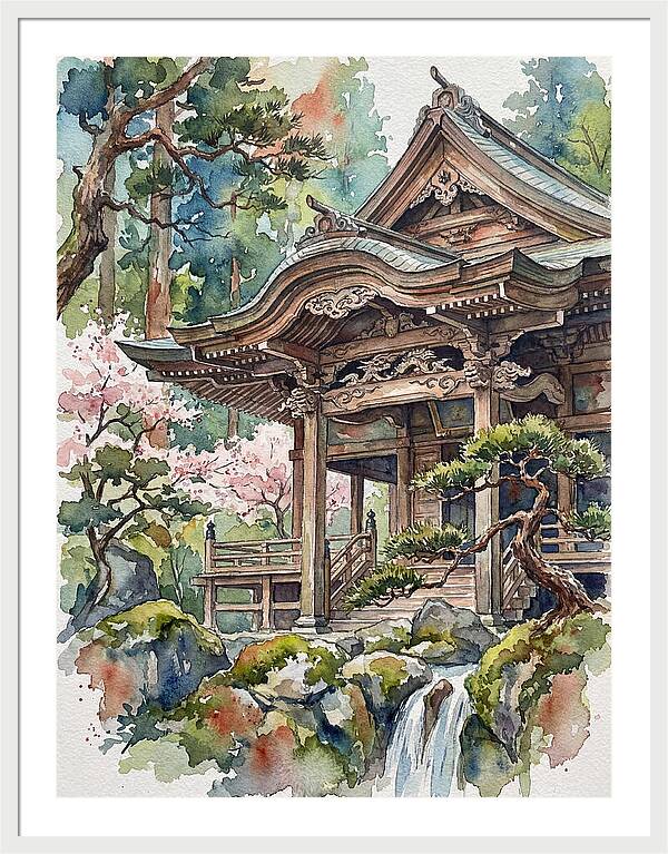 Wooden Temple Serenity