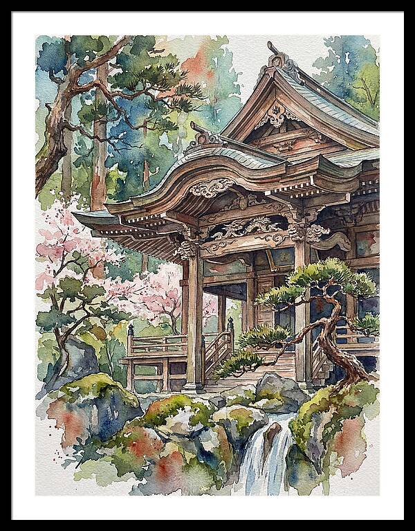 Wooden Temple Serenity