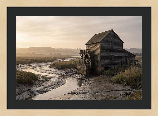Wooden Tide Mill At Dawn