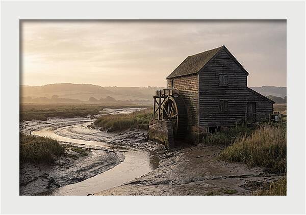 Wooden Tide Mill At Dawn