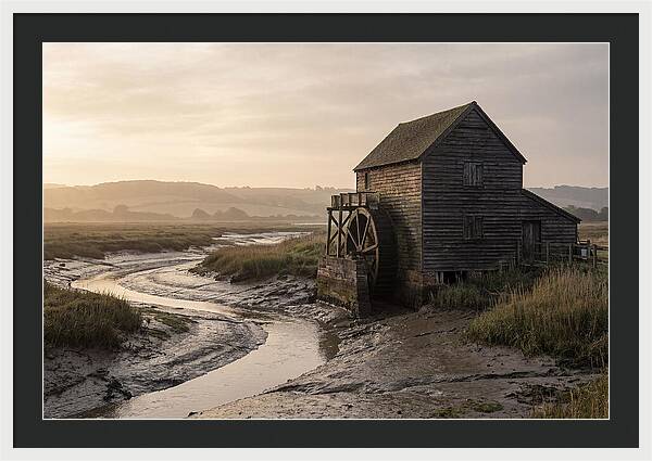 Wooden Tide Mill At Dawn