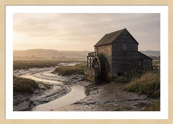 Wooden Tide Mill At Dawn