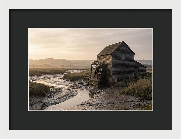 Wooden Tide Mill At Dawn