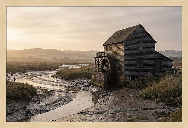 Wooden Tide Mill At Dawn